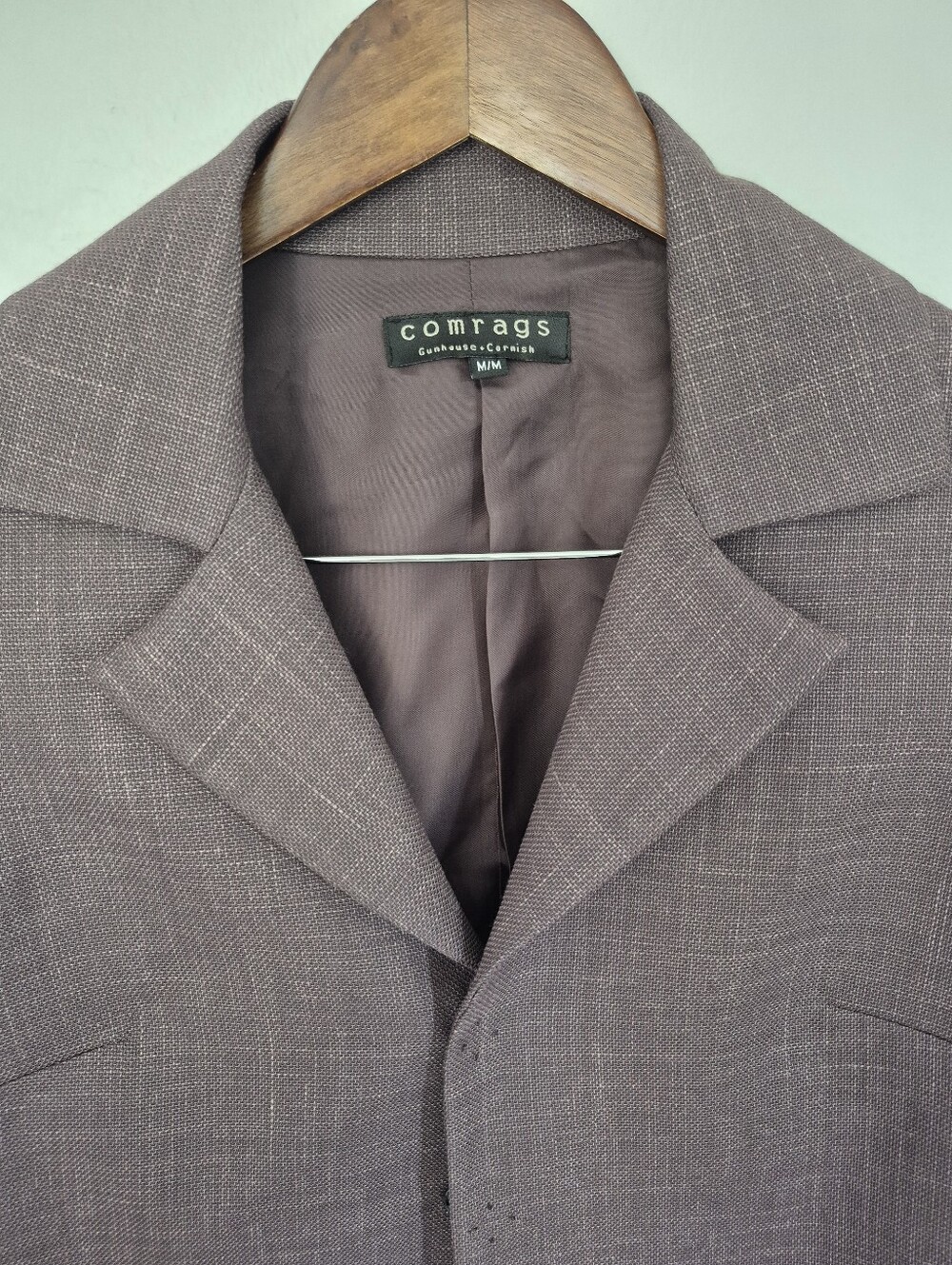 Comrags Wool Linen Blend Short Blazer Jacket Medium - Picture 5 of 10